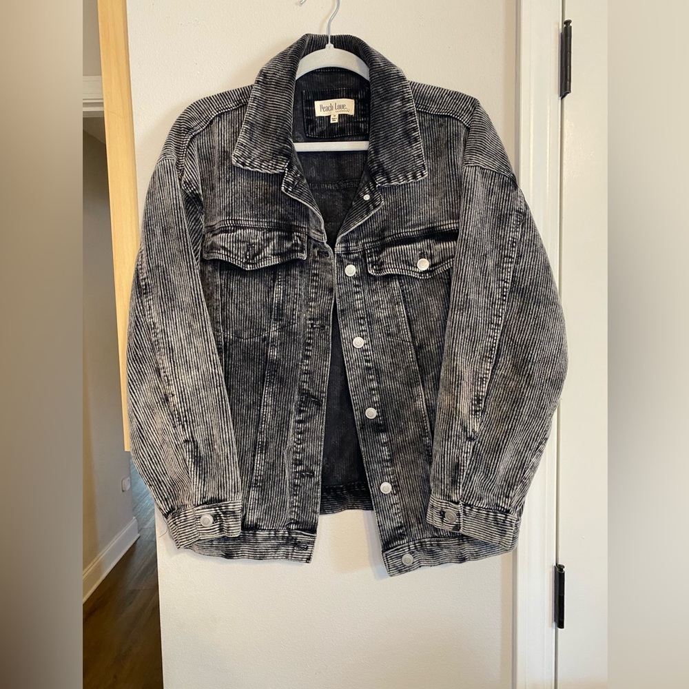 faded wash denim jacket